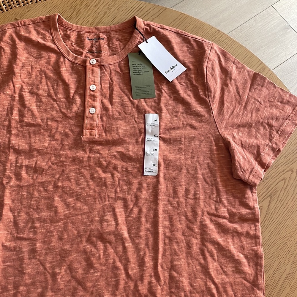 Goodfellow men's short sleeve crewneck shirt. NWT XXL